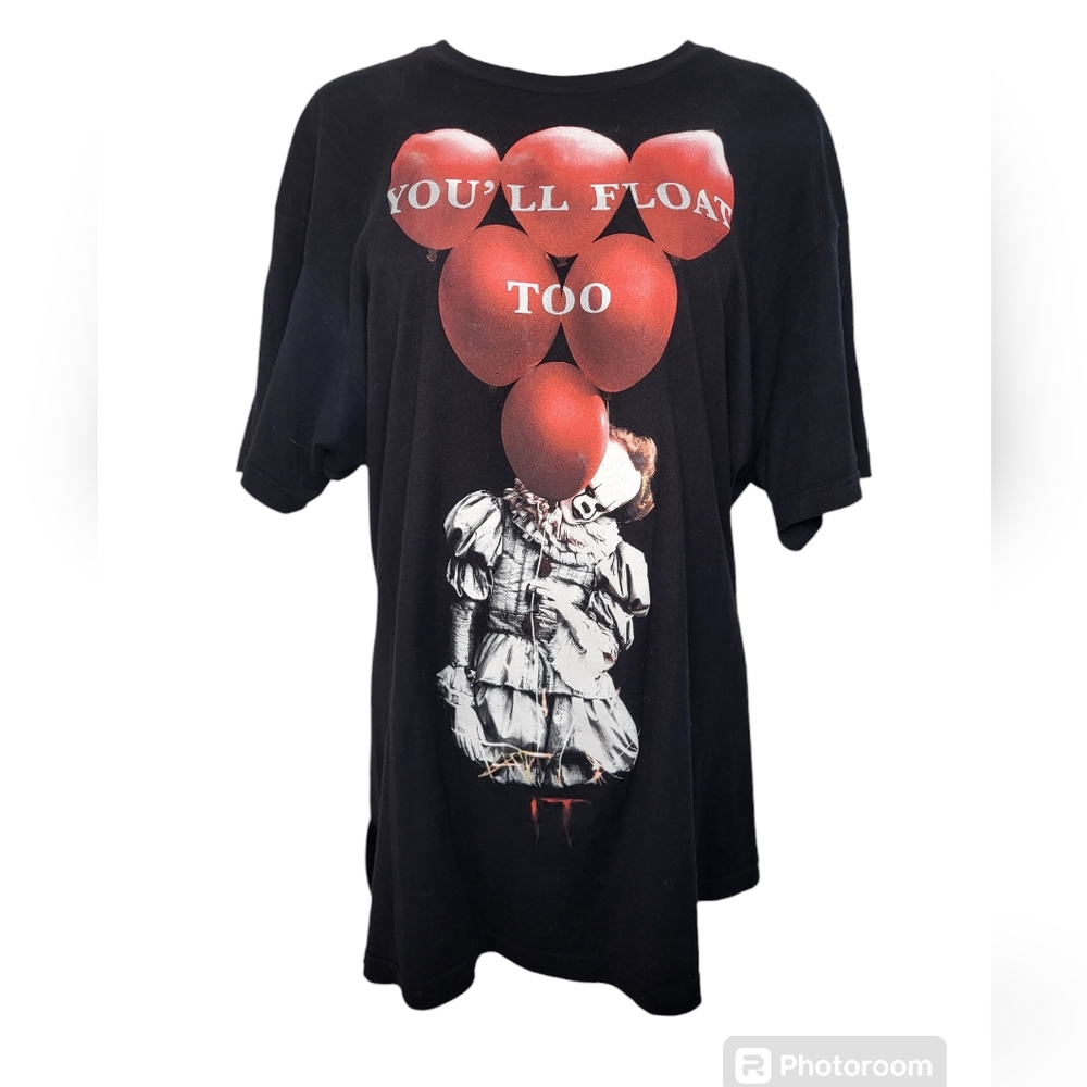 IT Pennywise Stephen King Black T-shirt - Picture 4 of 9